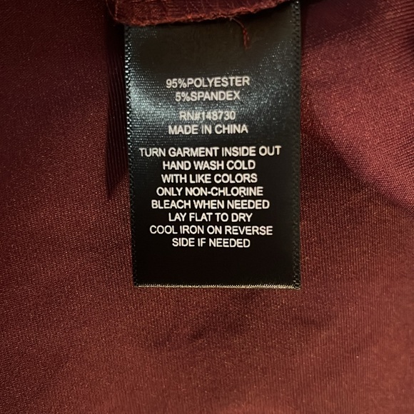 ECI Purple and Pink Knee-Length Metallic Pencil Skirt - Picture 6 of 8